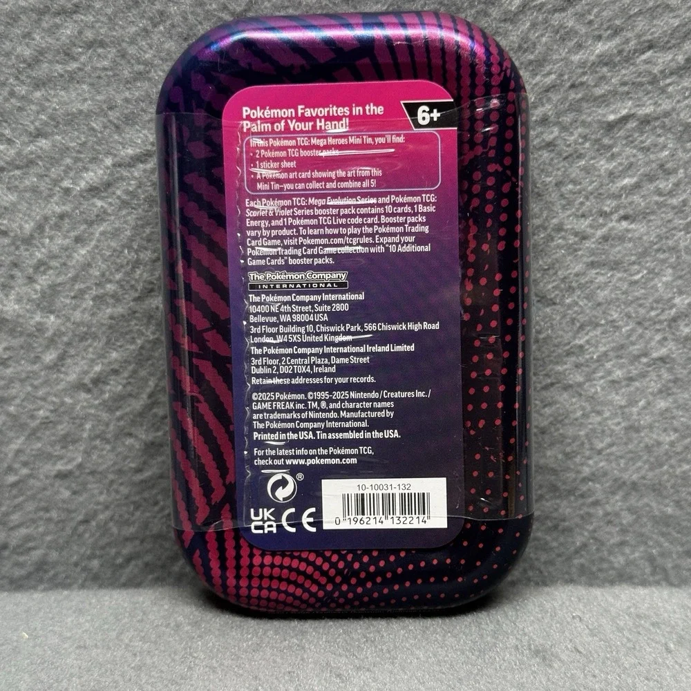 Pokémon TCG: Mega Evolution Mini Tin – Mega Gardevoir Design – Factory Sealed